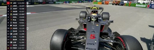 F1摩纳哥站排位赛:安东内利夺杆,维斯塔潘、汉密尔顿分列二三
