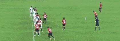 成都1-0上海泽天,韦世豪半场任意球破门
