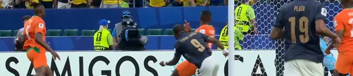 科特迪瓦0-0厄瓜多尔,约翰-耶博阿、阿兰-明达中柱